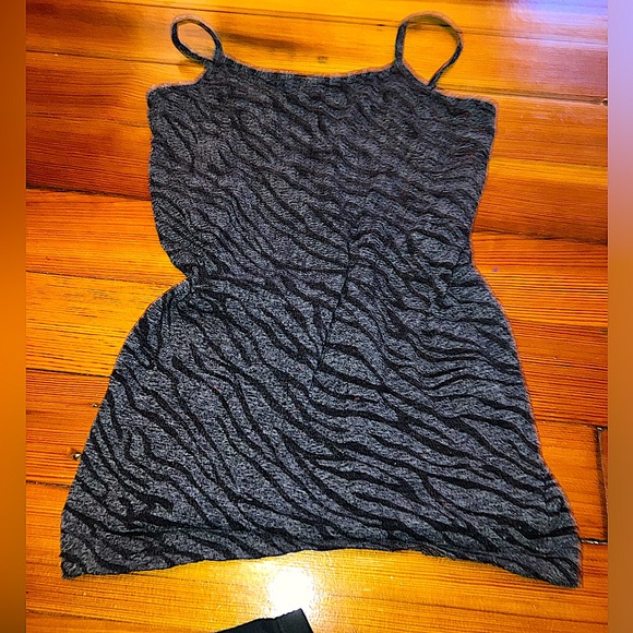 coobie Tops - Y2K Zebra Print Tank Top